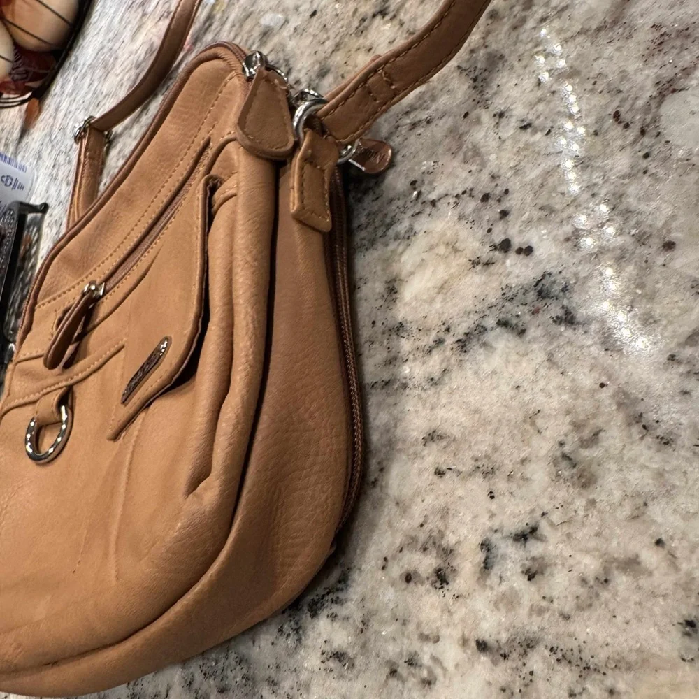 MultiSac Tan Crossbody Bag NWOT